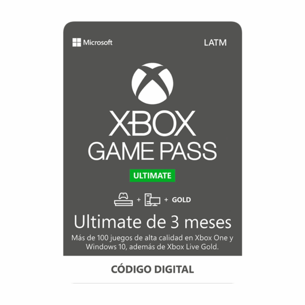 Game pass ultimate, Código canjeable para 3 meses