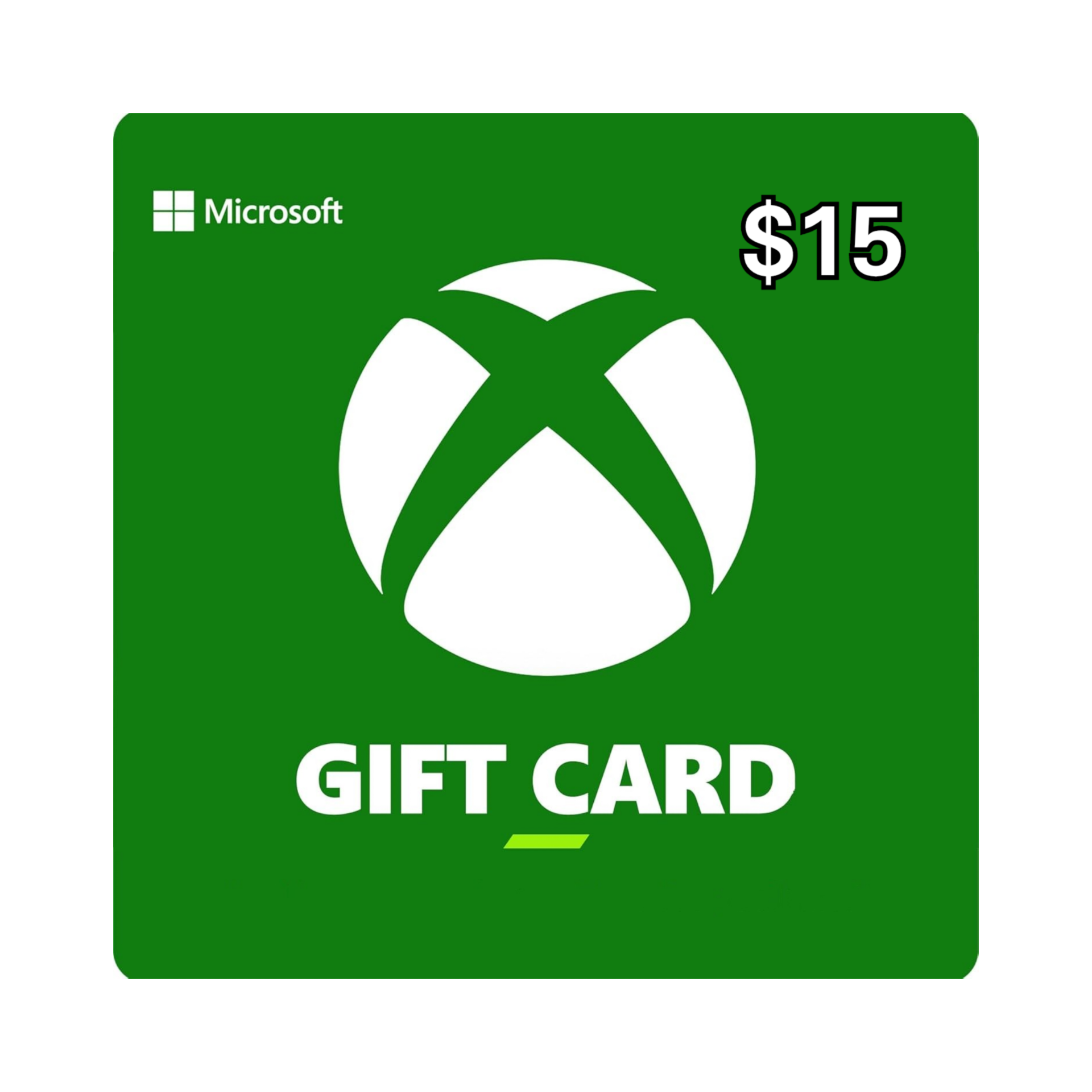 Tarjeta de regalo, Microsoft xbox de $15