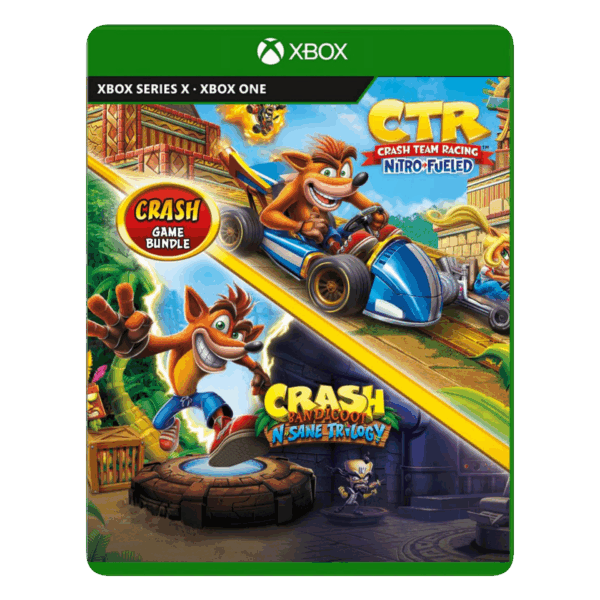 Lote Crash Bandicoot N. Sane Trilogy + Ctr Nitro-Fuled: Juego digital para xbox one y series xs.