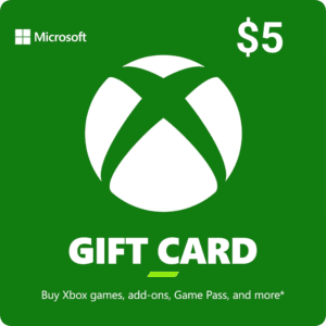 Tarjeta de Regalo, Microsoft Xbox de $5